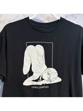 Lewd Complex Adult Hentai Anime T Shirt Mens Medium M Black